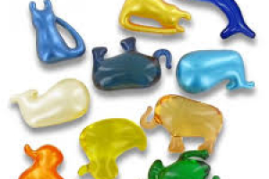 Perle de bain animaux grenouille pomme 